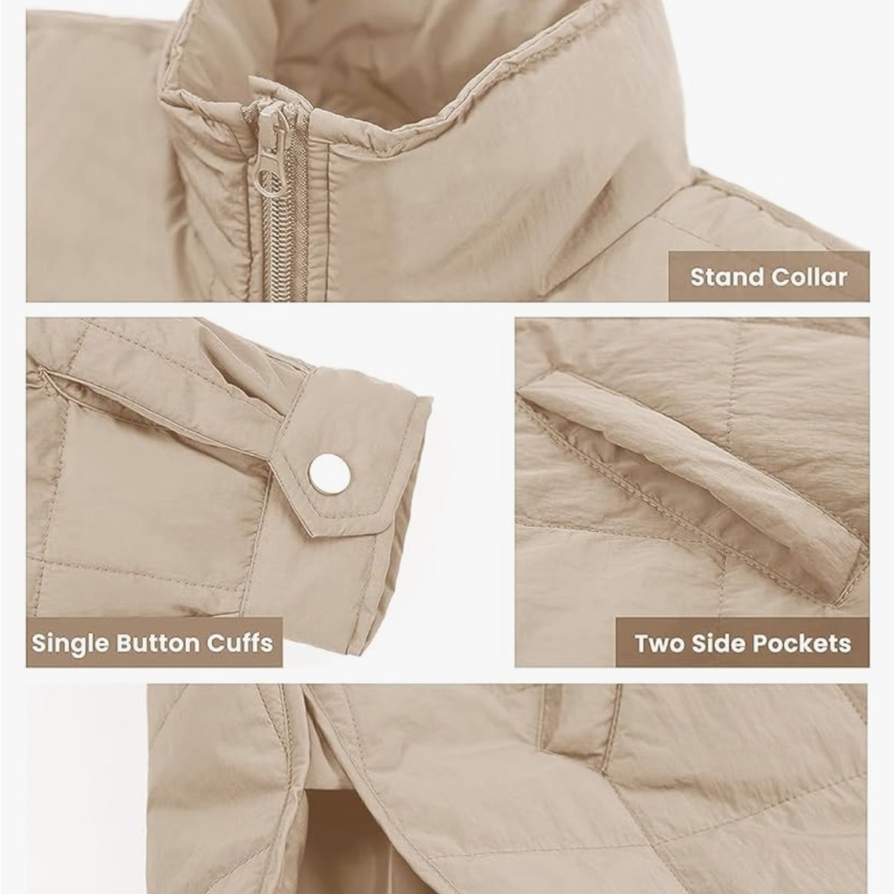 Lightweight Puffer Zip-Up - Picture 3 of 4